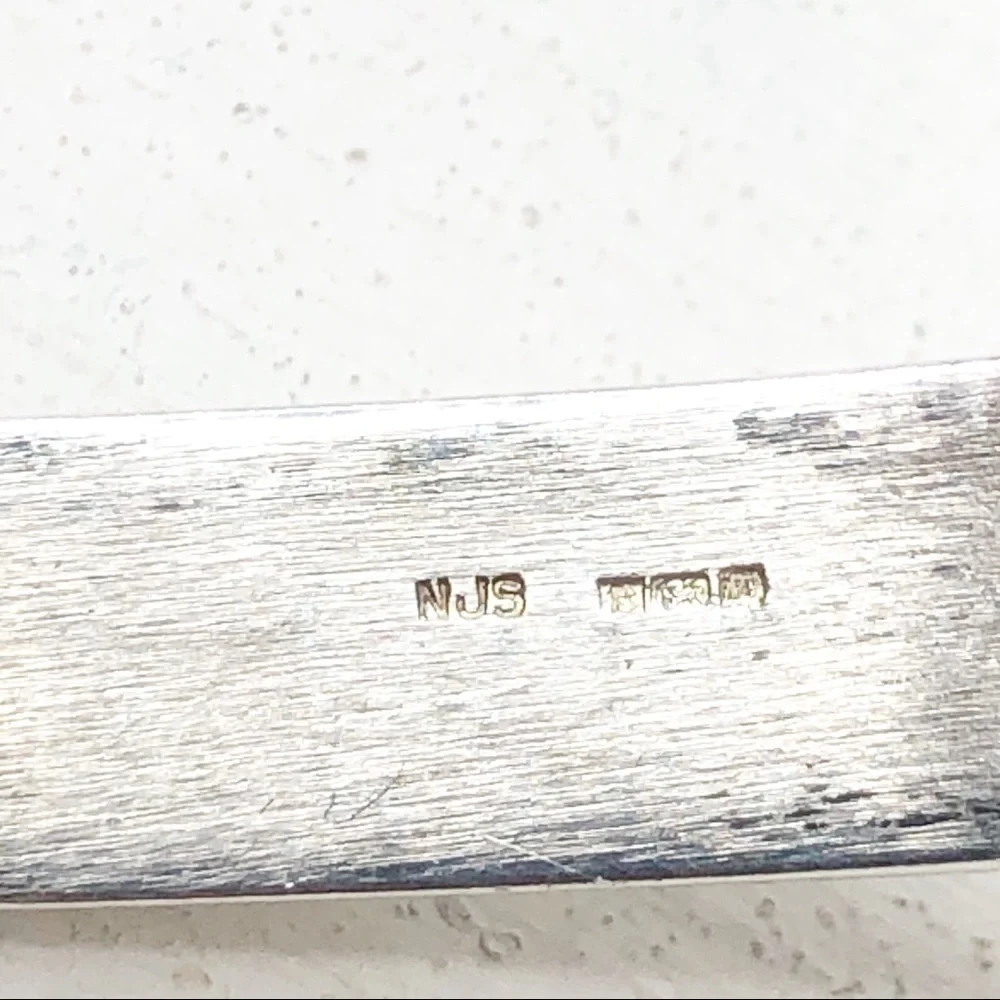Sterling Silver NJS 925 Hinge Bracelet W/ Gift Box